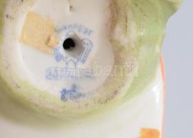 Régi német fiú libával + Aquincum öltözködő lány, jelzett, hibátlan