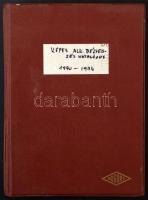 Képes alkalmi bélyegzés katalógus 1970-1974, saját készítésű, csavaros műanyag borítóval