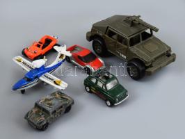 29 darab játék autó, repülő, hajó, klf méretben, közte matchbox