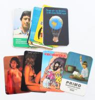 37 db vegyes kártyanaptár, közte két erotikus, néhány állatos, stb.