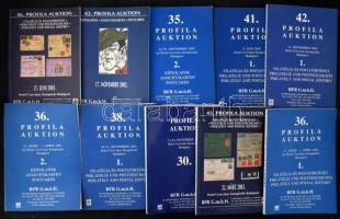 1998-2003 10 klf Profila árverési katalógus, dobozban