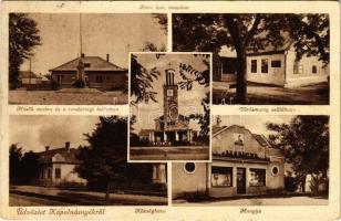 Kápolnásnyék, Római katolikus templom, Hősök szobra és a rendőrségi laktanya, Vörösmarty szülőháza, Községháza, Hangya szövetkezet üzlete (EB)