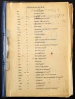 Alkalmi bélyegzések katalógusa kézirat, lefűzve, műanyag borítóban