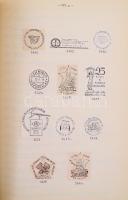 Alkalmi bélyegzések katalógusa kézirat, lefűzve, műanyag borítóban