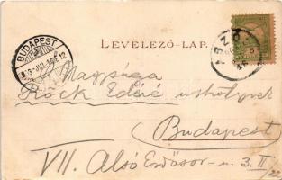 1903 Aszód, vasúti vendéglő a vasútállomás mellett (felületi sérülés / surface damage)