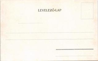 Hortobágyi vacsora. Magyar művészlap / Hungarian art postcard s: Pálinkás