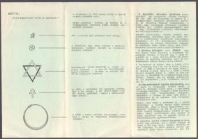 A Teozófiai Társulat jelvénye, ismertető prospektus