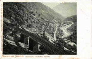 Gotthardbahn, Ferrovia del Gottardo; Pianotondo Viadotto e Galleria / Gotthard Railway, viaduct (fl)