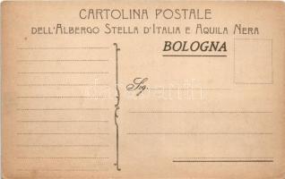 Bologna, Santuario di S. Luca, Ricordo dall'Albergo Stella d'Italia e Aquila Nera, Un Auto...