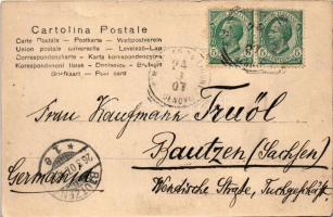 1907 Rapallo, La spiaggia ed il Castello / beach, castle