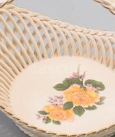 Amadeus Hungary 2 darab porcelán kínáló, jelzett., hibátlan, d: 14 cm, 16x12 cm