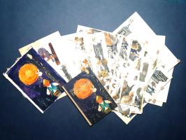 Bognár Árpád (1931-2004) Munkácsy-díjas grafikusművész 66 színes, eredeti illusztrációja Elek István...