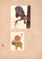 Bognár Árpád (1931-2004) Munkácsy-díjas grafikusművész 66 színes, eredeti illusztrációja Elek István...