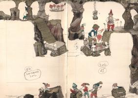 Bognár Árpád (1931-2004) Munkácsy-díjas grafikusművész 66 színes, eredeti illusztrációja Elek István...