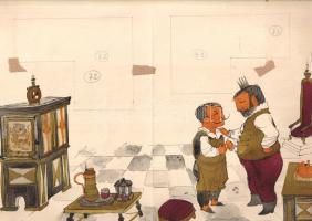 Bognár Árpád (1931-2004) Munkácsy-díjas grafikusművész 66 színes, eredeti illusztrációja Elek István...