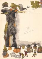 Bognár Árpád (1931-2004) Munkácsy-díjas grafikusművész 66 színes, eredeti illusztrációja Elek István...