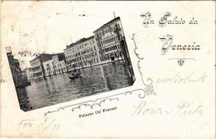 1904 Venezia, Venice; Palazzo Ca' Foscari / palace. Art Nouveau (fl)