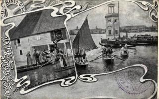 Venezia, Venice; Brigata Lagunari, S. Dona di Piave / Italian Army unit. Art Nouveau (EK)