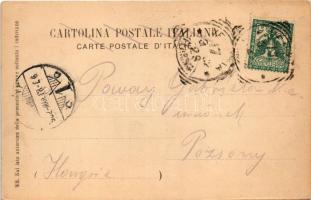 1902 Venezia, Venice; Bagni di Lido. Ferd. Gobbato / beach, bathers (EK)