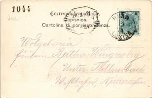 1901 Hvar, Lesina; Forte Spagnolo e Loggia Sammicheli (Cur-Salon). Pietro Millicich / erőd, vár / ca...