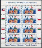 2011 A Visegrádi Csoport 20. évfordulója kisív Mi 654