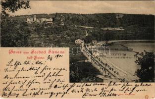 1901 Sistiana, Seebad, Strandhotel / beach hotel (EM)