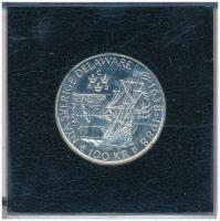 Svédország 1988. 100 Kronor Ag "350. évfordulója a Svéd Delaware kolóniának" Műanyag tokba...