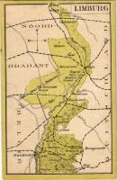 Vaals, Limburg; map, with advertisement on the backside (non PC)