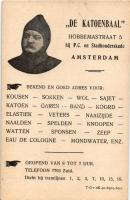 Vaals, Limburg; map, with advertisement on the backside (non PC)