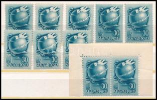 1948 Bélyegnap (21.) 10 db bélyeg közte ívsarki pár (15.000)