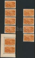 1947 Bélyegnap (20.) 10 db bélyeg közte ívsarki pár (20.000)