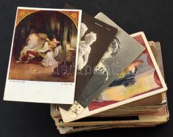 200 db RÉGI üdvözlőlap, ünnepek, zsáner, művészet, motívumok / 200 pre-1945 greeting art postcards
