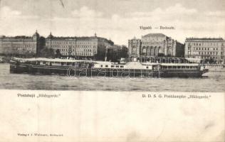 Budapest V. Vigadó és a Hildegarde postahajó