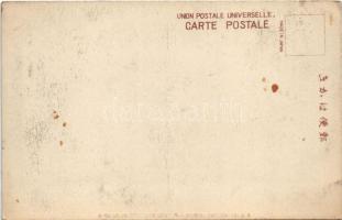 Japán katonák cselgáncs közben Szibériában, sport / A judo match among Japanese soldiers in Siberia ...