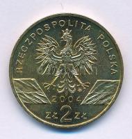 Lengyelország 2004 2Zl Sárgaréz "Barna delfin, Phocoena phocoena" T:AU Poland 2004 2Zlote Brass "Harbour porpoise, Phocoena phocoena" C:AU  Krause Y# 464