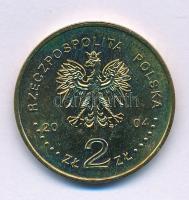 Lengyelország 2004 2Zl Sárgaréz "A Modern Zloty 80. évfordulója" T:AU Poland 2004 2Zlote Brass "80th Anniversary of the Modern Zloty Currency" T:AU Krause Y# 479