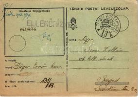 1942 Fehér húsvét Oroszországban. Második világháborús Tábori Postai Levelezőlap. M. kir. haditudósí...