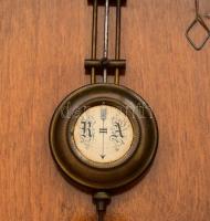 cca 1920 Junghans falióra, kulcs nélkül, felújított óraházzal, 70x28x15 cm /// KIZÁRÓLAG SZEMÉLYES Á...