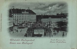 Budapest V. Deák tér az Anker-udvarral, Bretschneider üzletével és a Reinisch testvérek Élővirág csarnokával (small tear)