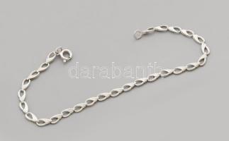 Ezüst (Ag) fantáziaszemes karkötő, jelzett, h: 19cm, nettó 1,9g