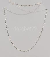 Ezüst (Ag) pálcikás nyaklánc, h: 52cm, jelzett, nettó 5,3g