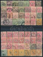 Magyar krajcáros, Turul tétel 6 db stecklapon, közte olvasható bélyegzések, kevés osztrák