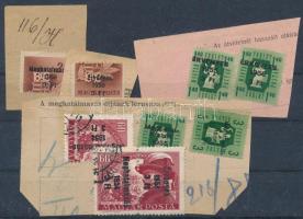 1950-1956 Meghatalmazás - Érvényes bélyegek kivágásokon + párban