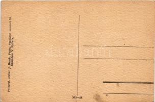 Slatiny, Bozi muka, Obchod a hostinec V. Ruffera, Kostel / Virgin Mary statue, shop and restaurant, ...