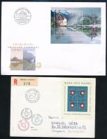 Svájc 1930-1998 30 db küldemény és FDC, köztük 2 kisív is