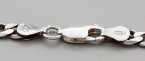 Ezüst (Ag) hosszú masszív pancer nyaklánc, h: 67cm, jelzett, nettó 28,2g