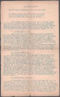 Wie gewinnt Israel die Macht und die Herrschaft über alle völker der Erde - die ihm gebührt? Abschrift aus der Wiener Volkszeitung No. 40 vom Jahre 1889. / "Hogyan szerezheti meg Izrael (a zsidó nép) az őt megillető hatalmat a világ minden népe felett?", cionista írás, gépirat (egy 1889-ben megjelent cikk későbbi másolata), 4 oldal, fűzés nélkül, sérülésekkel
