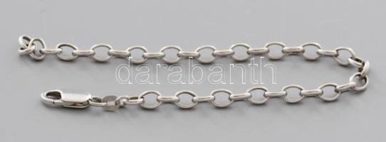 Ezüst (Ag) ankerszemes karkötő, h:19,5cm, jelzett, nettó 3,5g