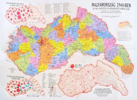 2010 Magyarország az 1940. augusztus 30-i második bécsi döntés után, a térképet készítette: Lazányi János, 48x68 cm
