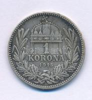 1915KB 1K Ag "Ferenc József" T:VF patina Adamo K5.1